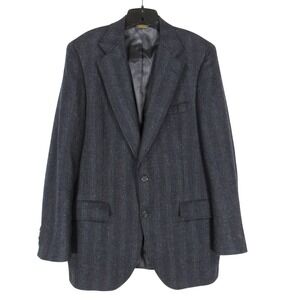 RACQUET CLUB Dillard's WOOL Navy w/Red Stripe SPORT COAT Blazer Jacket SIZE 40